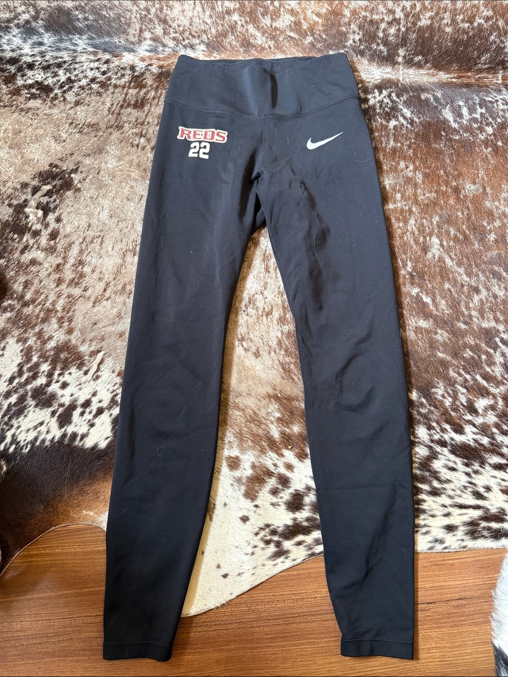 Nike Kids Black 'Reds 22' Athletic Leggings